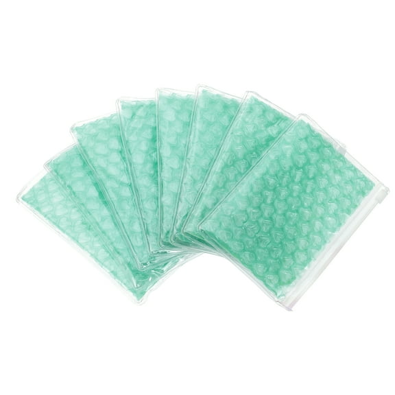 Uxcell 8pcs Clear Bubble Bags Heart bubble wrapping Pouches Zipper Packing Cushioning Bag(4 x 6 Inch) - Lightweight & Economic, for Mailing Shipping Packaging Storage, Green