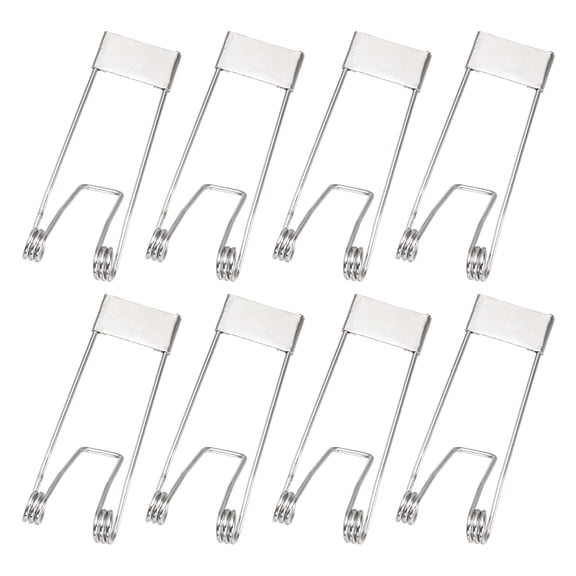 Uxcell 8pcs Downlight Spring Clips, 51x18mm LED Recessed Ceiling Lights Accessories Securing Clamps Universal Butterfly Wing Clips for Spotlights, Panel Lamp Lighting Fittings