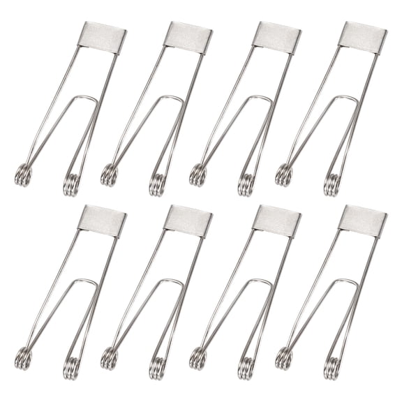 Uxcell 8pcs Downlight Spring Clips, 64x20mm LED Recessed Ceiling Lights Accessories Securing Clamps Universal Butterfly Wing Clips for Spotlights, Panel Lamp Lighting Fittings