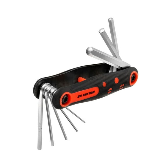 Uxcell 8pcs Folding Hex Key Wrench 1.5mm-8mm Metric Portable Fold-up Wrenches with Rubber Handle