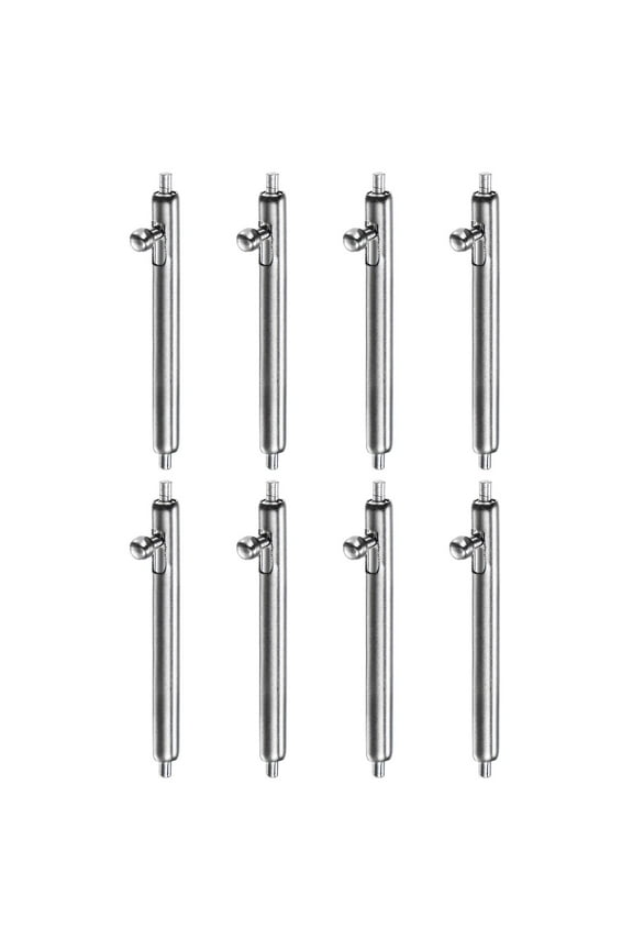 8pcs Quick Release Spring Bar 17mm Width 1.8mm Diameter Stainless Steel Watch Pins