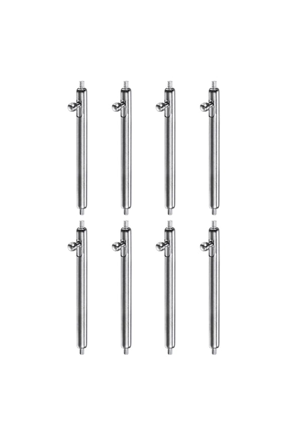 8pcs Quick Release Spring Bar 20mm Width 1.8mm Diameter Stainless Steel Watch Pins