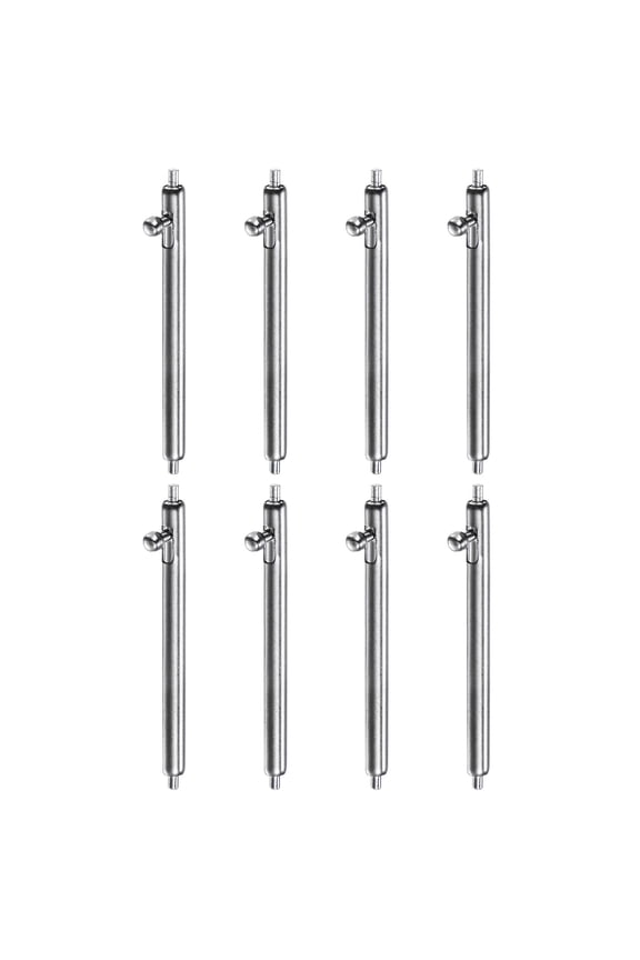 8pcs Quick Release Spring Bar 21mm Width 1.8mm Diameter Stainless Steel Watch Pins