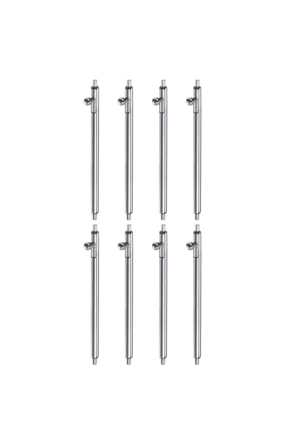 8pcs Quick Release Spring Bar 24mm Width 1.5mm Diameter Stainless Steel Watch Pins