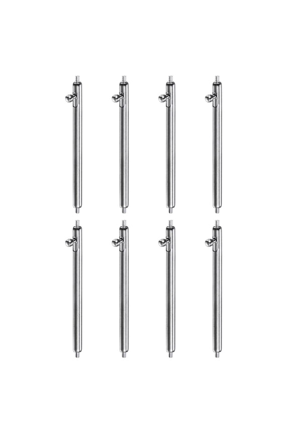 8pcs Quick Release Spring Bar 24mm Width 1.8mm Diameter Stainless Steel Watch Pins
