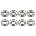 thumbnail image 1 of Uxcell 8pcs R8ZZ Deep Groove Ball Bearings 1/2"x1-1/8"x5/16" Z2 Double Steel Shielded Bearing, 1 of 6