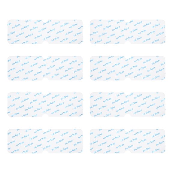 Uxcell 8pcs Rug Non-Slip Grippers Double Concave Reusable Rug Tape for Floor White