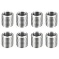 thumbnail image 1 of Uxcell 8pcs Thread Repair Inserts M20 x 2.5 Male to M16 x 2 Female Thread 22mm Long Stainless Steel Reducing Nuts Metric Self Tapping Sleeves, 1 of 7