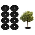 thumbnail image 1 of Uxcell 8pcs Tree Mulch Ring 20.5 Inch Non-Woven Round Tree Protector Weed Barrier Mat Plant Cover Rings for Weed Grass Control Root Protection, Black, 1 of 7
