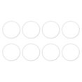 thumbnail image 1 of Uxcell 8pcs Tri Clamps Gasket, 145mm OD 125mm ID Sanitary TC Tri Clamps Gasket Tri Pipe Silicone Ferrule Washers Tube Fittings O Ring Seal Gaskets, 1 of 5