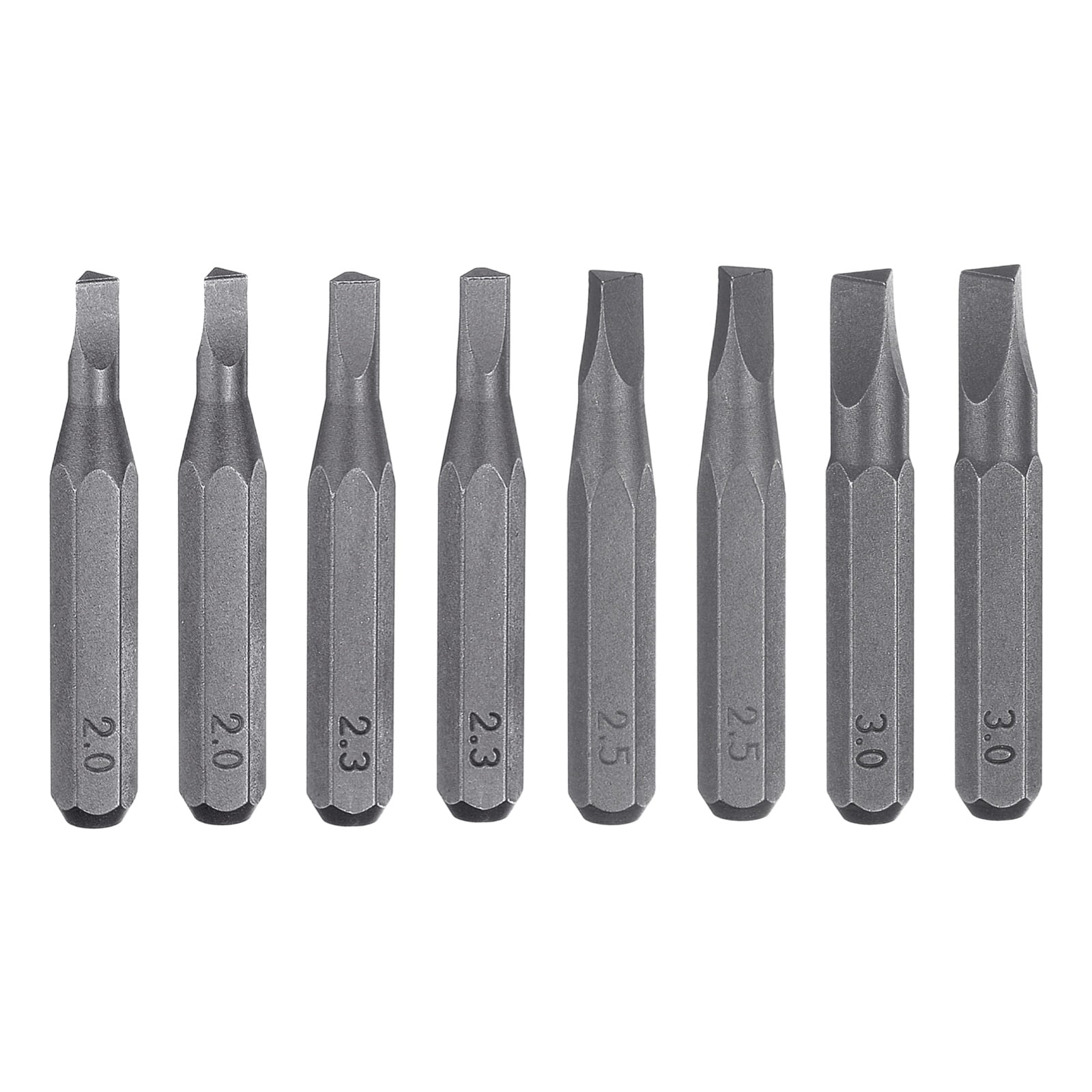 Uxcell 8pcs Triangle Screwdriver Bit Set △2.0-△3.0 1/4