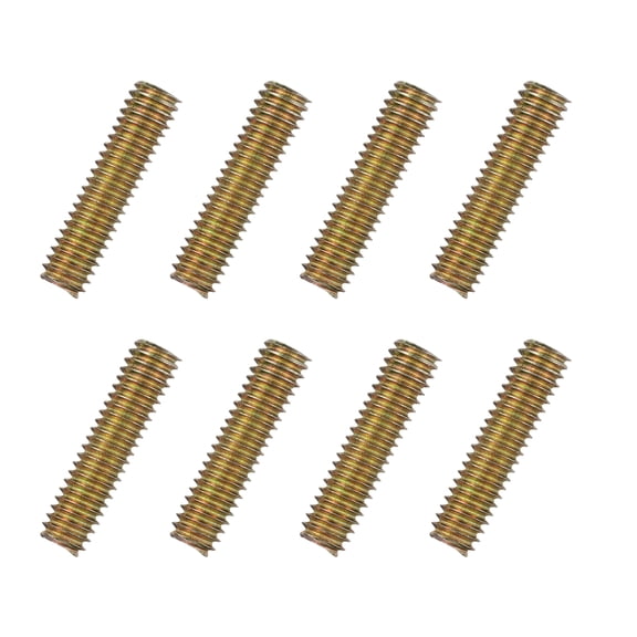 Uxcell 8pcs packs Fully Threaded Rods 5/16x1-1/4" for Mounting Assembly Fastening, Colorful Zinc