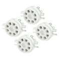 thumbnail image 1 of Uxcell 8pin Tube Socket Ceramics, Vacuum Tube Protect Tube Pin Socket Tinning Plated, for KT66 4Pack, 1 of 5