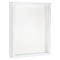 thumbnail image 1 of Uxcell 8x10 Shadow Box Frame Wooden Dried Flower Photo Frame Floating Photo Frame White, 1 of 6