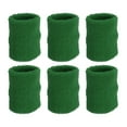 thumbnail image 1 of Uxcell 8x10cm Sport Wrist Bands Cotton Absorbent Athletic Sweatband, Dark Green, 6 Pack, 1 of 6