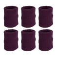thumbnail image 1 of Uxcell 8x10cm Sport Wrist Bands Cotton Absorbent Athletic Sweatband, Dark Purple, 6 Pack, 1 of 6