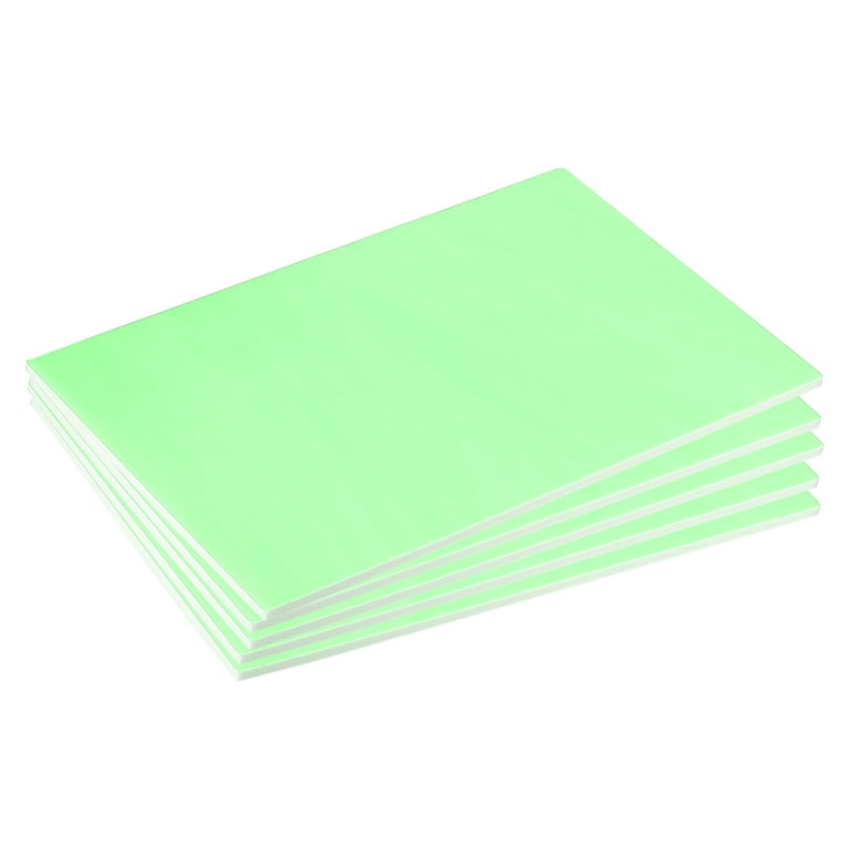 Uxcell 8x12 200x300mm Foam Sheet for Crafts Foam Boards Foam Paper Sheets  for Art, Green 5 Pack
