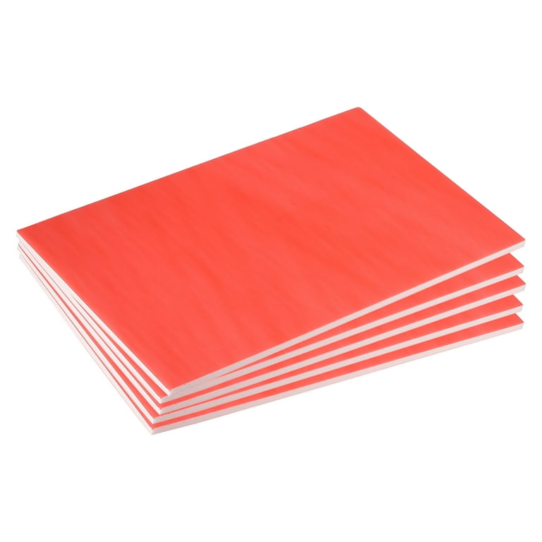 Uxcell 8x12 inch 200x300mm Foam Sheet for Crafts Foam Boards Foam Paper Sheets for Art, Red 5 Pack, Size: 8 x 12