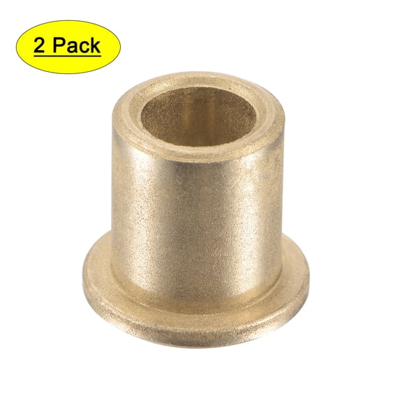 Uxcell 8x12x15mm Flange Sleeve Bearings Sintered Bronze Self ...