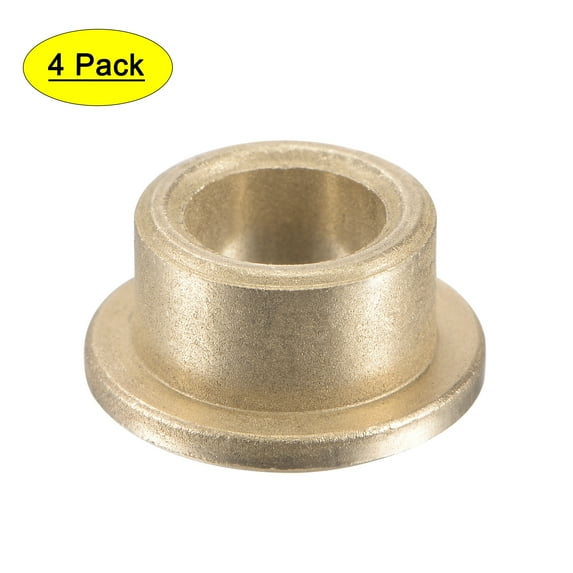 Uxcell 8x12x8mm Flange Sleeve Bearings Sintered Bronze Self-Lubricating Bushing 4 Pack