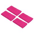 thumbnail image 1 of Uxcell 8x15cm Sport Wrist Bands Terry Absorbent Athletic Sweatband, Rose Red 4 Pack, 1 of 6