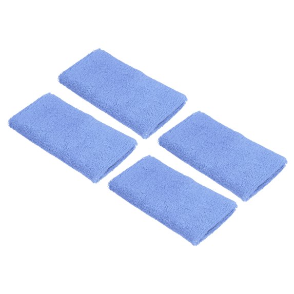 Uxcell 8x15cm Sport Wrist Bands Terry Absorbent Athletic Sweatband, Turquoise 4 Pack