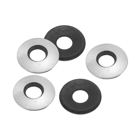 Uxcell 8x19mm 304 Stainless Steel EPDM Bonded Sealing Neoprene Rubber Washers, 50 Pieces