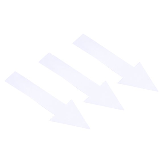 Uxcell 8x2" Arrow Sticker PVC Directional Sign Adhesive Removable Floor Decal White 10Set / 30Pieces