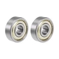 thumbnail image 1 of Uxcell 8x24x8mm 628ZZ Double Sealed Ball Bearings Chrome Steel 2 Pack, 1 of 5