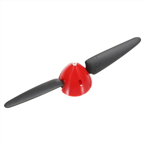 Uxcell 8x4.5 Inch RC Plane Propeller, RC Folding Propellers Spinner Size D44xH44mm 3.17mm Motor Shaft Dia 2-Vane with Nylon Plastic Spinner for Airplane Helicopter(Black)