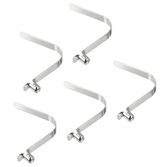 Uxcell 8x5.5mm Kayak Paddle Snaps, Hollow Button Single Pin Lock Tube Spring Clips for Tent Pole, 5 Pack