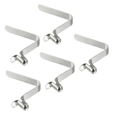 Uxcell 8x5mm Kayak Paddle Snaps Hollow Button Single Pin Lock Tube Spring Clips for Tent Pole, 5 Pack