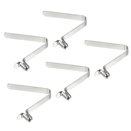 Uxcell 8x5mm Kayak Paddle Snaps, Hollow Button Single Pin Lock Tube Spring Clips for Tent Pole, 5 Pack