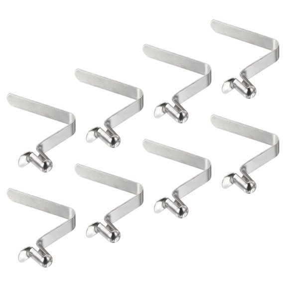 Uxcell 8x5mm Kayak Paddle Snaps Hollow Button Single Pin Lock Tube Spring Clips for Tent Pole, 8 Pack