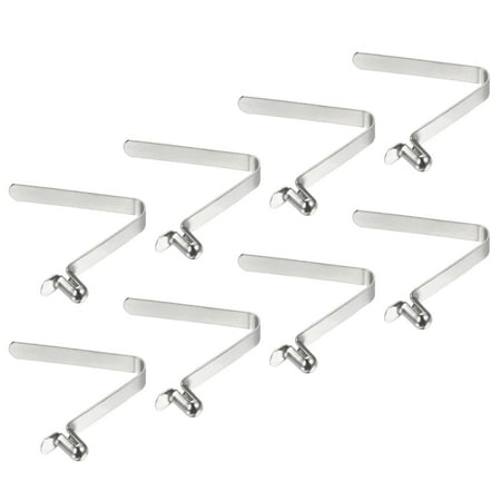 Uxcell 8x5mm Kayak Paddle Snaps, Hollow Button Single Pin Lock Tube Spring Clips for Tent Pole, 8 Pack