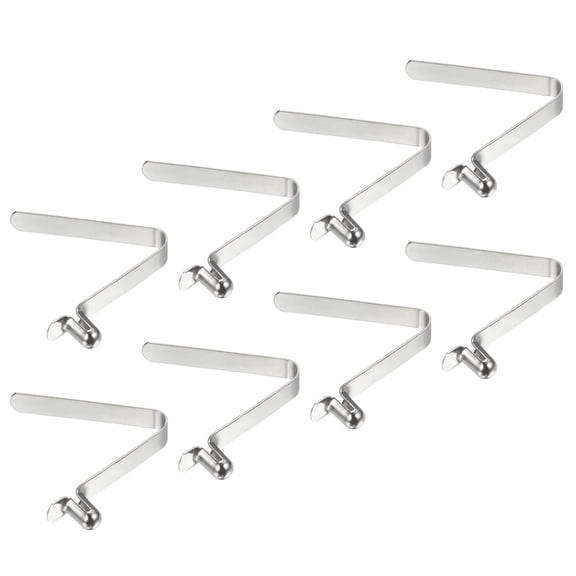 Uxcell 8x5mm Kayak Paddle Snaps, Hollow Button Single Pin Lock Tube Spring Clips for Tent Pole, 8 Pack