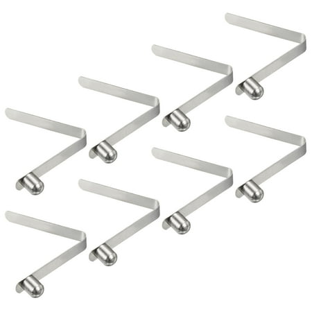 Uxcell 8x6.5mm Kayak Paddle Snaps, Solid Button Single Pin Lock Tube Spring Clips for Tent Pole, 8 Pack
