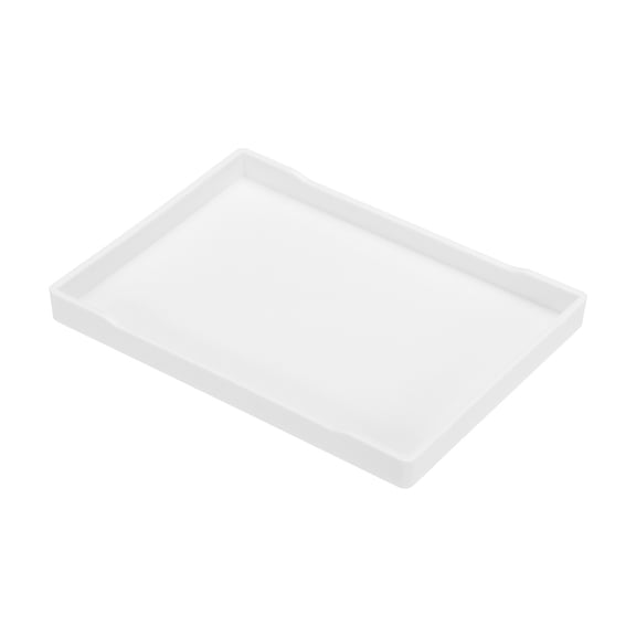 Uxcell 8x6" Fast Food Tray, Plastic Multi-Purpose Rectangle Serving Tray for Restaurant Home Kitchen, White
