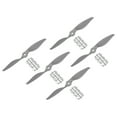 thumbnail image 1 of Uxcell 8x6 Inch RC Propellers 2-Vane Blades Props Gray with Adapter Rings RC Airplane Aircraft Prop Replacement 5Pcs, 1 of 6