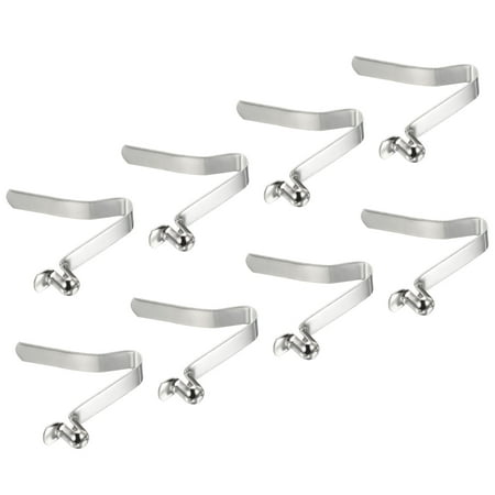 Uxcell 8x6mm Kayak Paddle Snaps, Hollow Button Single Pin Lock Tube Spring Clips for Tent Pole, 8 Pack