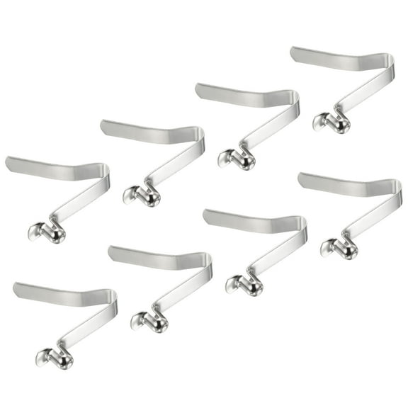 Uxcell 8x6mm Kayak Paddle Snaps, Hollow Button Single Pin Lock Tube Spring Clips for Tent Pole, 8 Pack