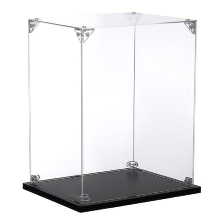 Uxcell 8x6x8 inch Acrylic Display Case Assemble Cube Dustproof Showcase, Clear