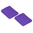 thumbnail image 1 of Uxcell 8x8cm Sport Wrist Bands Terry Absorbent Athletic Sweatbands, Purple 2 Pack, 1 of 6