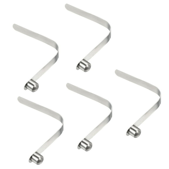 Uxcell 8x8mm Kayak Paddle Snaps, Solid Button Single Pin Lock Tube Spring Clips for Tent Pole, 5 Pack