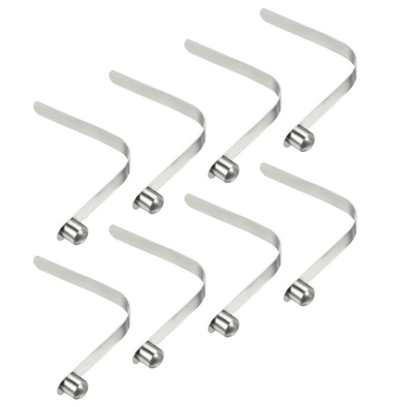 Uxcell 8x8mm Kayak Paddle Snaps, Solid Button Single Pin Lock Tube Spring Clips for Tent Pole, 8 Pack