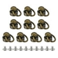 thumbnail image 1 of Uxcell 8x8mm Pull Ring Rivets Studs Brass Electroplating Bronze Tone 10 Pack, 1 of 5