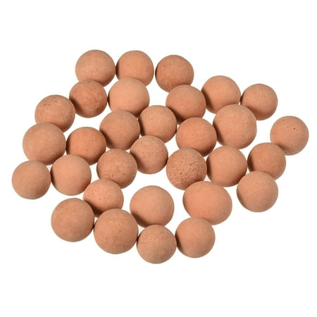 Uxcell 9-10mm 0.22 Lbs Clay Pebbles Pink Gardening Potted Balls for Hydroponic Growing