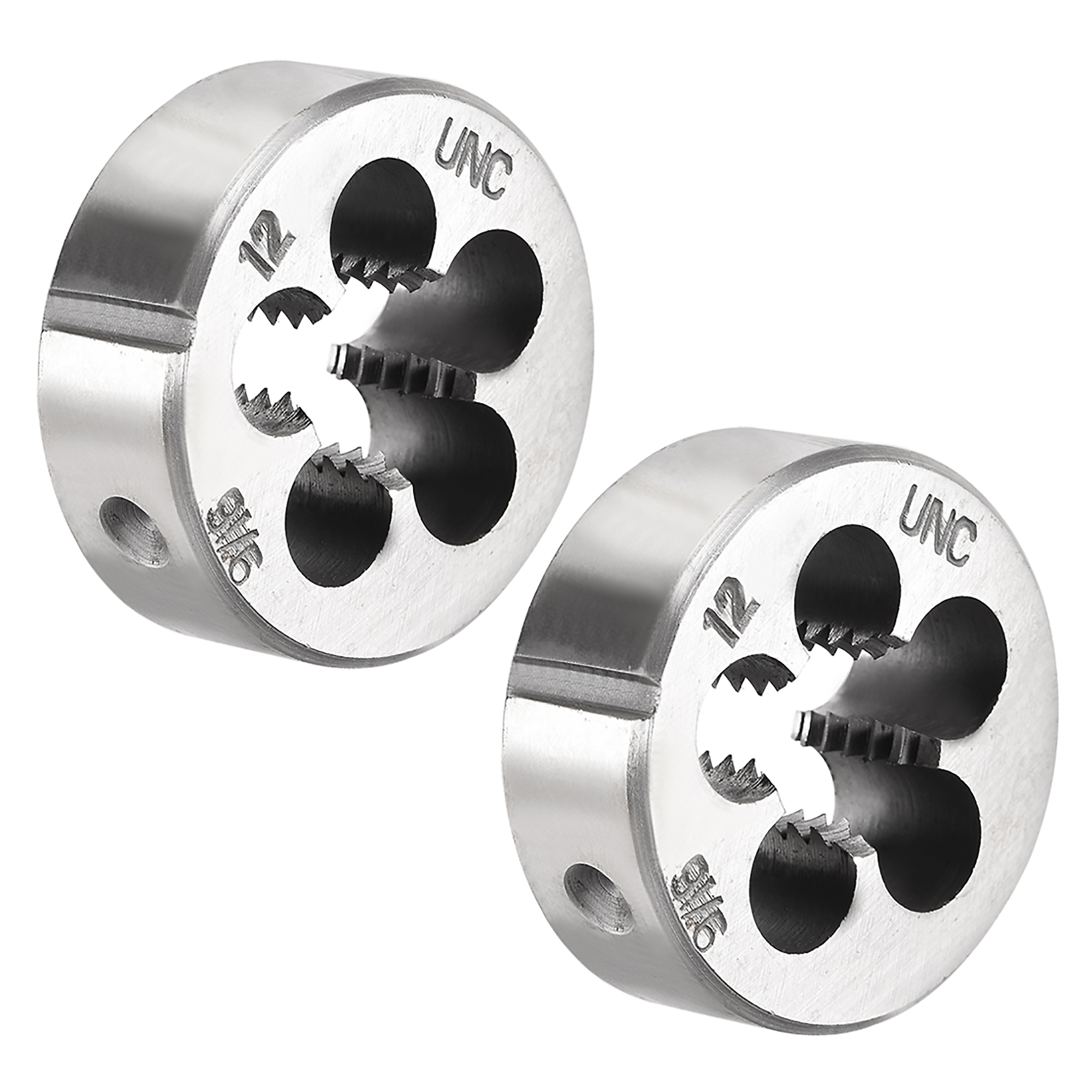 Uxcell 9/16-12 UNC Alloy Tool Steel Machine Thread Round Threading Dies 2 Pack - image 1 of 3