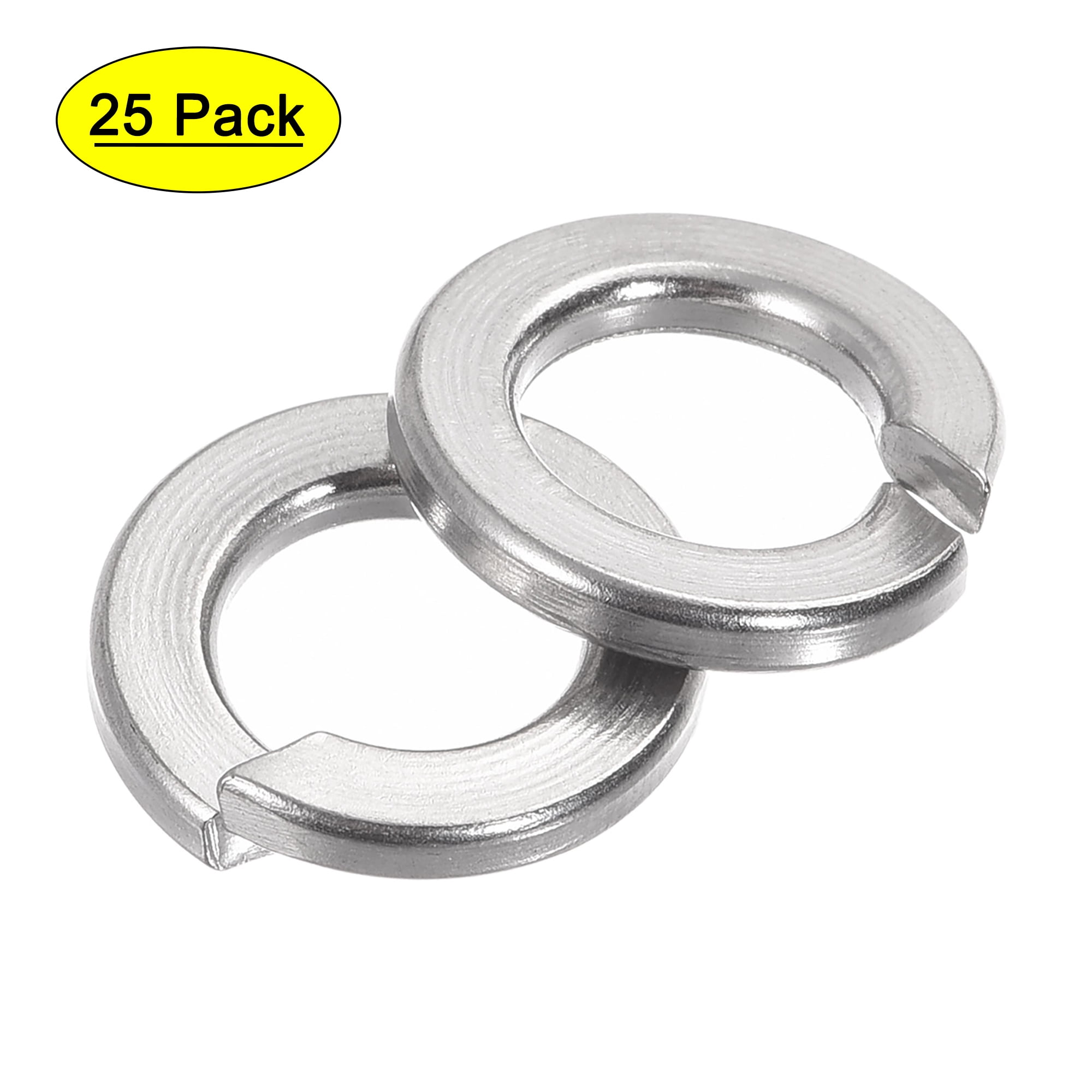 Uxcell 9/16-Inch 304 Stainless Steel Split Spring Lock Washer 25 Pack ...