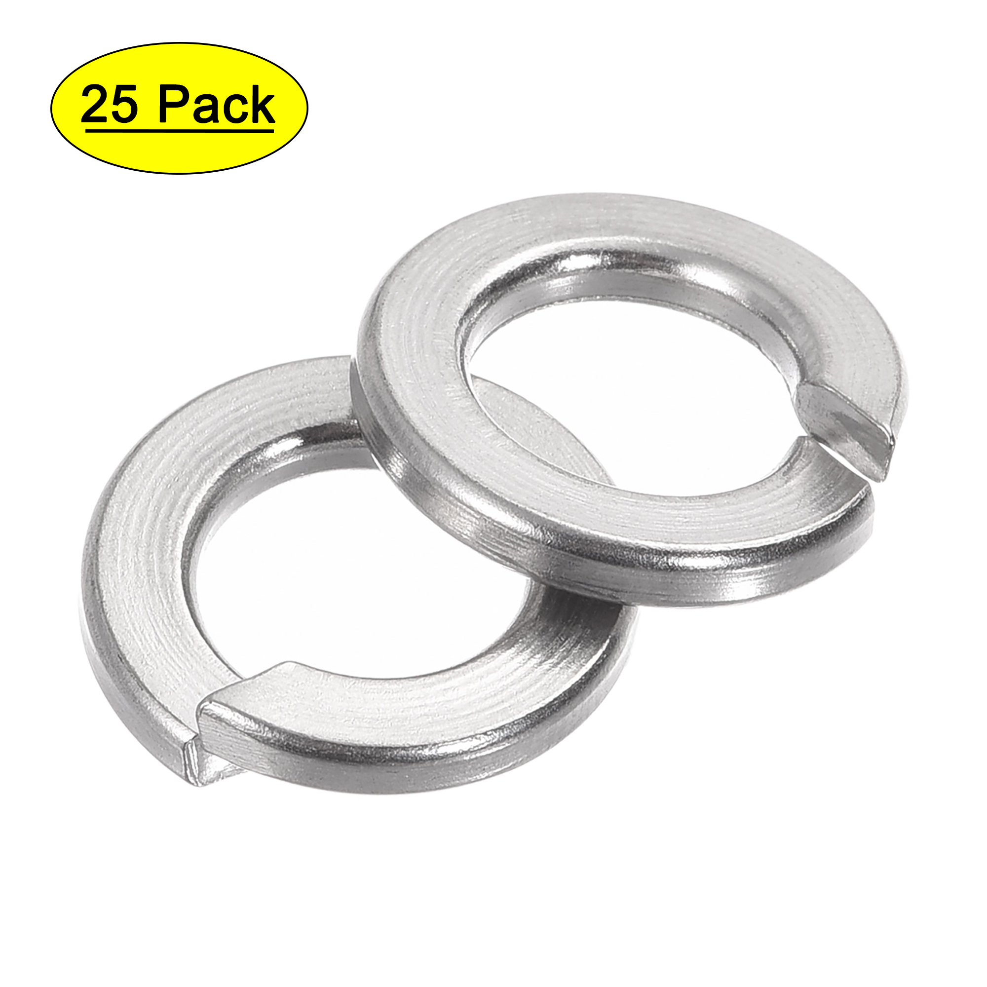 Uxcell 9/16-Inch 304 Stainless Steel Split Spring Lock Washer 25 Pack - image 1 of 5